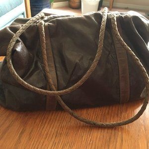 Matt and Nat brown crinkle hobo purse